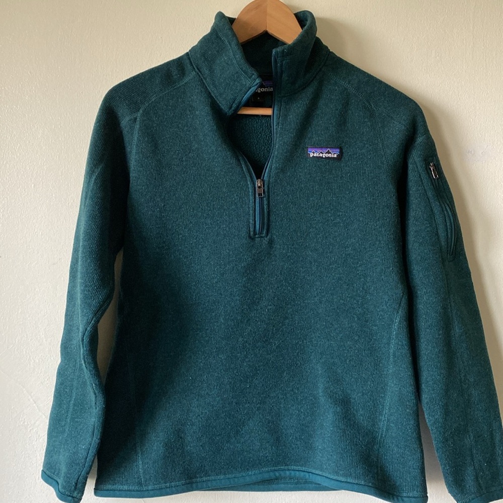 For @emmasav21: Patagonia Women's Better Sweater® 1/4-Zip Small Piki Green